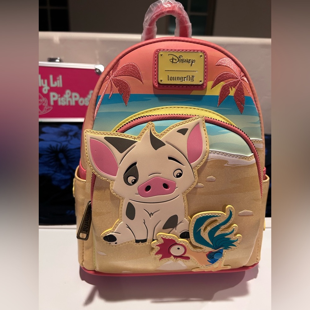 Loungefly Disney Moana Pua Hei Hei Sunset Mini Backpack